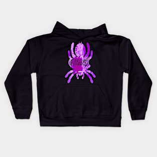 Tarantula Silhouette V49 (Tie Dye) Kids Hoodie